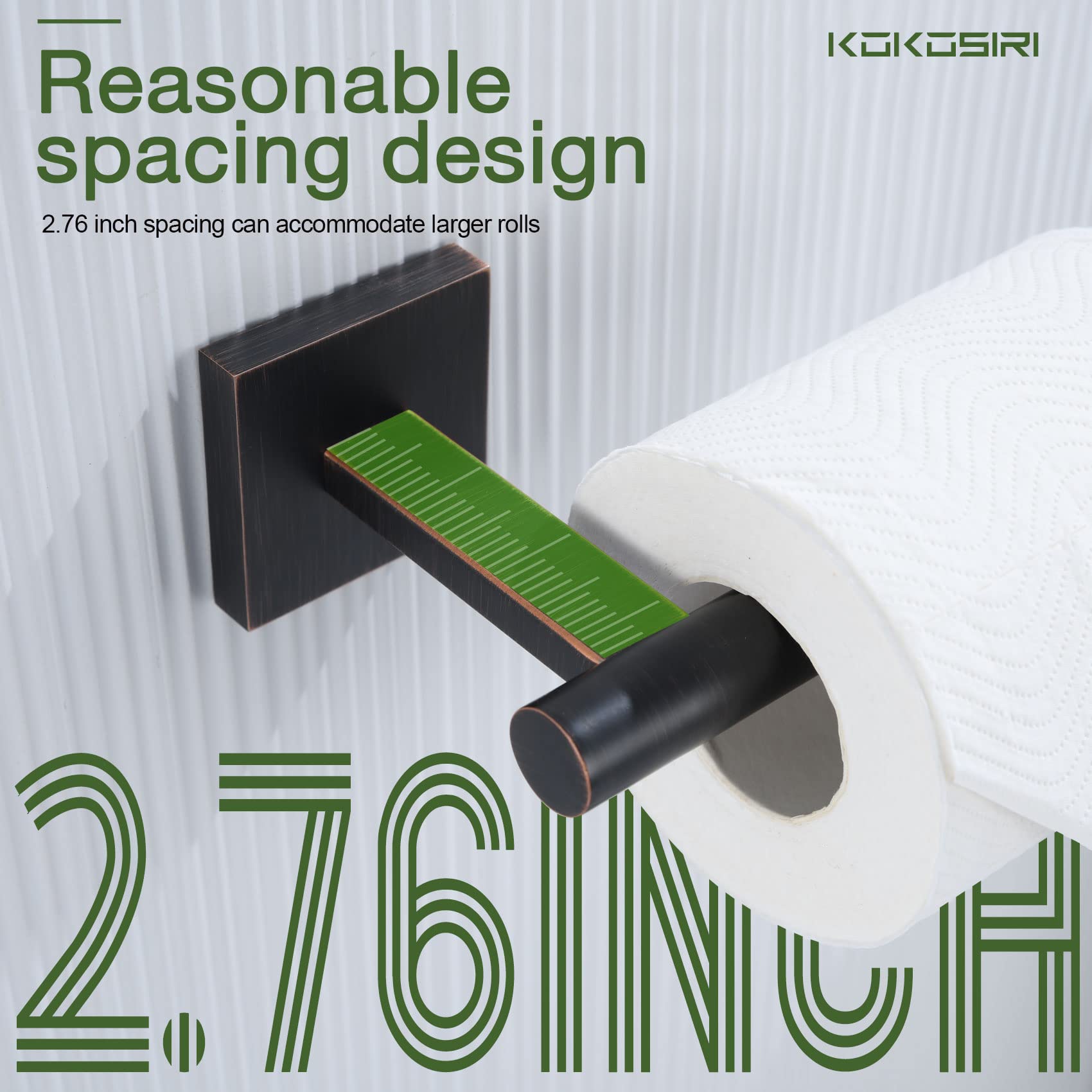 Kokosiri Toilet Paper Holder Oil Rubbed Bronze Toilet Roll Holder Hold Mega Rolls Kitchen Bathroom Tissue Paper Dispenser Stainl